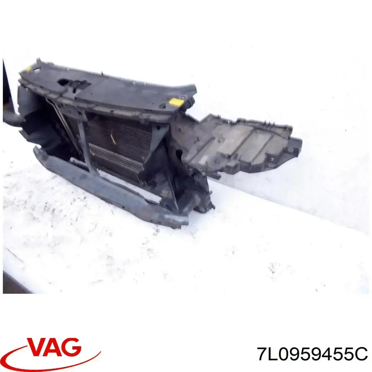 Ventilador eléctrico de refrigeración completo izquierdo (motor y hélice) VAG 7L0959455C