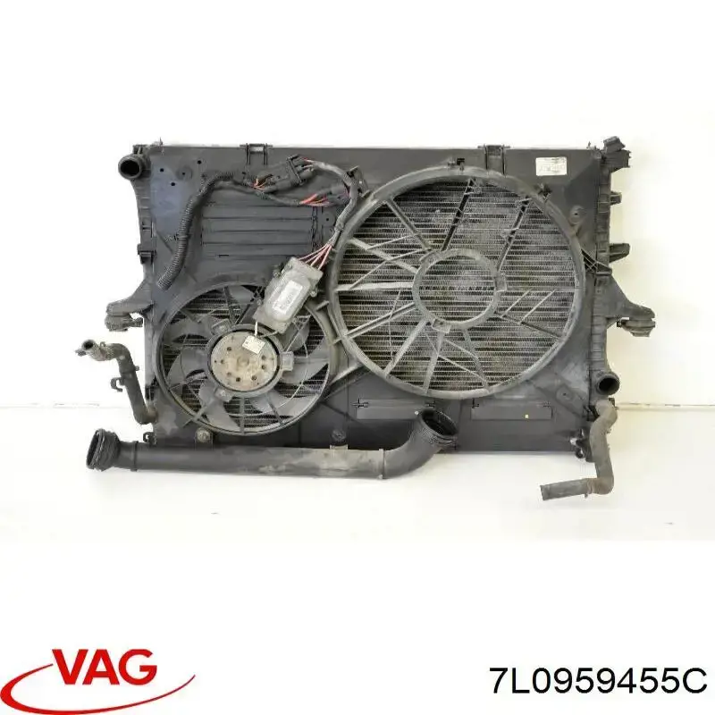 7L0959455C VAG Ventilador eléctrico de refrigeración completo izquierdo (motor y hélice)