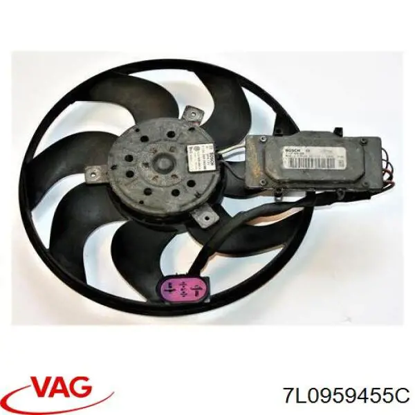7L0959455C VAG ventilador (rodete +motor refrigeración del motor con electromotor, izquierdo)