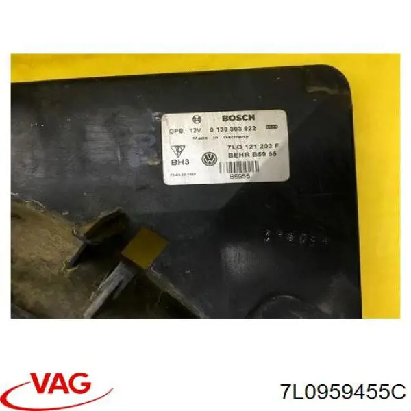 Comprar 7L0959455C VAG Ventilador eléctrico de refrigeración completo izquierdo (motor y hélice)