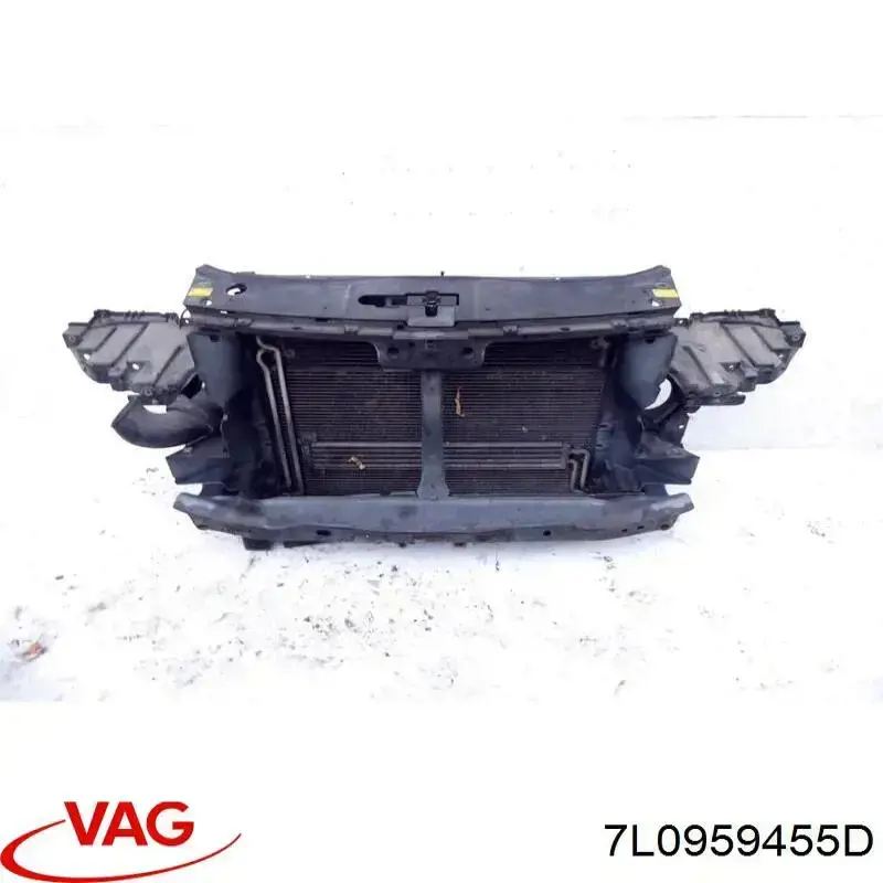 Ventilador de refrigeración completo derecho (motor y hélice) 7L0959455D VAG
