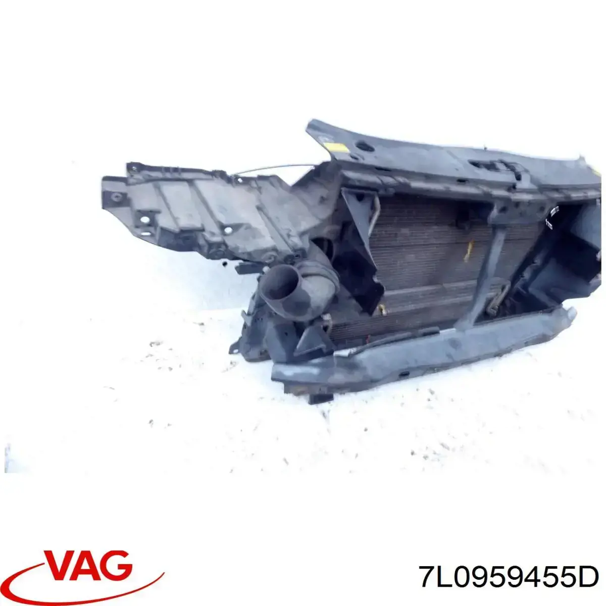 Ventilador de refrigeración completo derecho (motor y hélice) VAG 7L0959455D