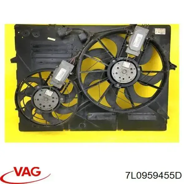 Ventilador de refrigeración completo derecho (motor y hélice) VAG 7L0959455D precio, desde 117,61 EUR