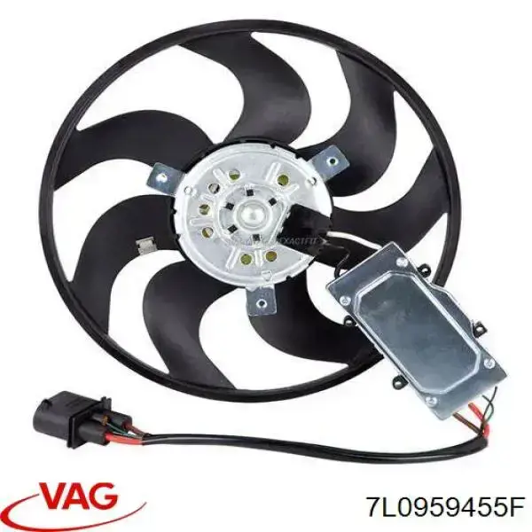 7L0959455F VAG ventilador (rodete +motor refrigeración del motor con electromotor, izquierdo)