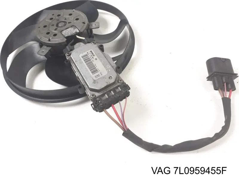 Comprar 7L0959455F VAG Ventilador eléctrico de refrigeración completo izquierdo (motor y hélice)