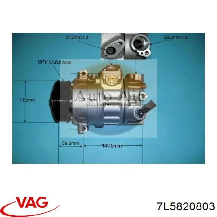 7L5820803 VAG Compresor climatizador