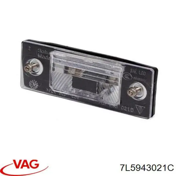 Lampara de matricula VAG 7L5943021C precio, desde 14,05 EUR
