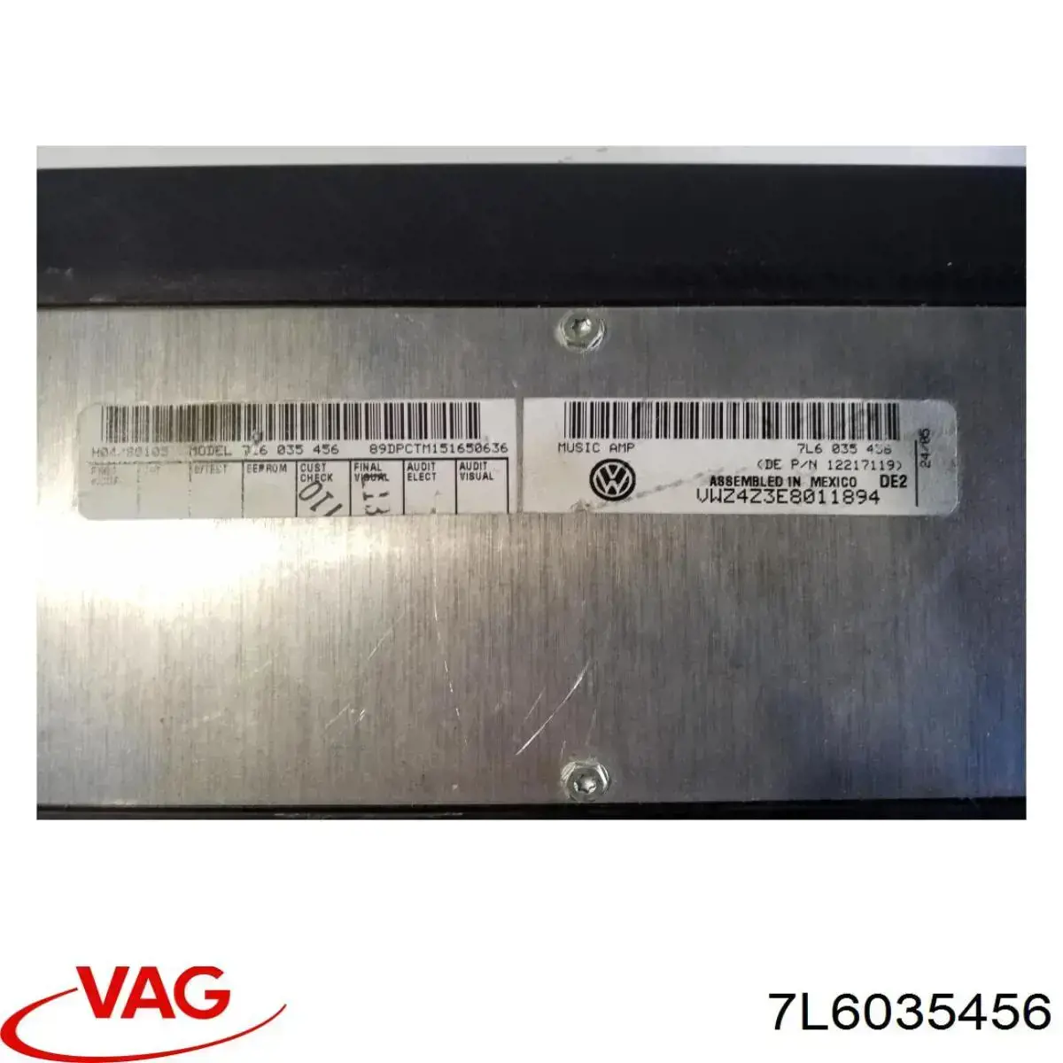 Amplificador de sonido del sistema de audio VAG 7L6035456 precio, desde 153,91 EUR