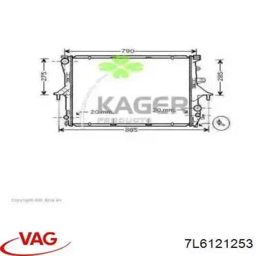 7L6121253 VAG Refrigeración del motor