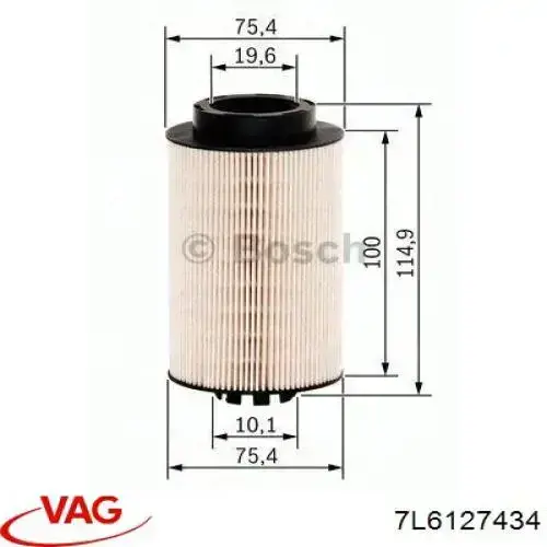 7L6127434 VAG Filtro de gasolina