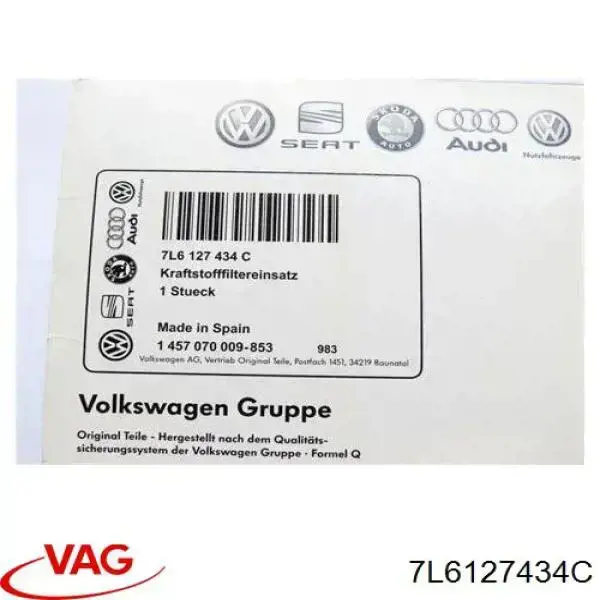 Filtro combustible VAG 7L6127434C precio, desde 39,77 EUR