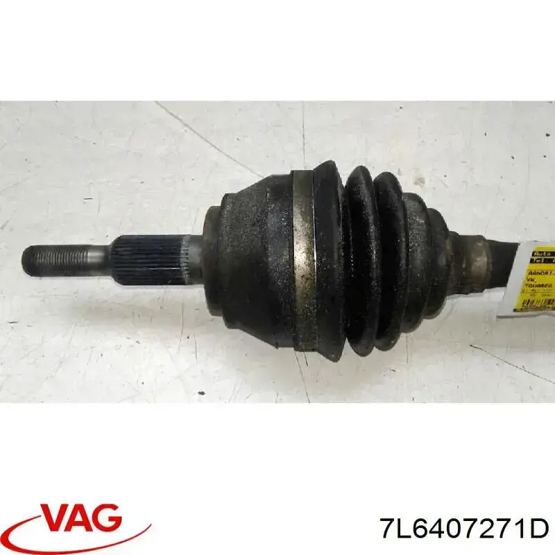 Semieje delantero 7L6407271D VAG
