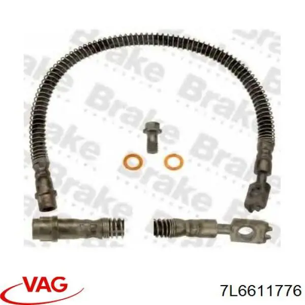 7L6611776 VAG tubo flexible de frenos trasero