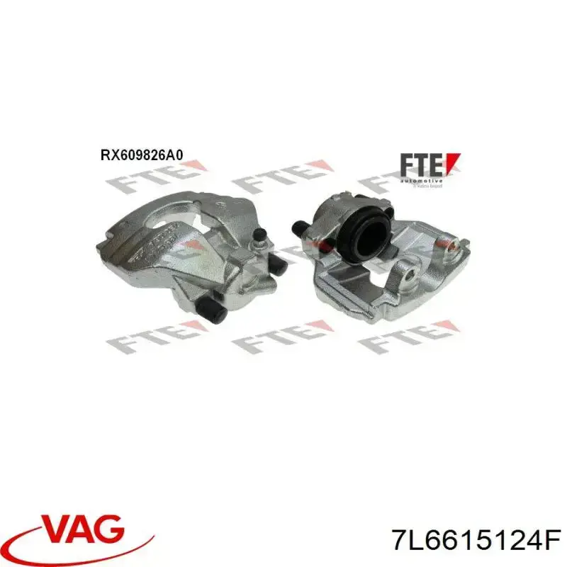 Pinza de freno, Eje delantero derecha VAG 7L6615124F
