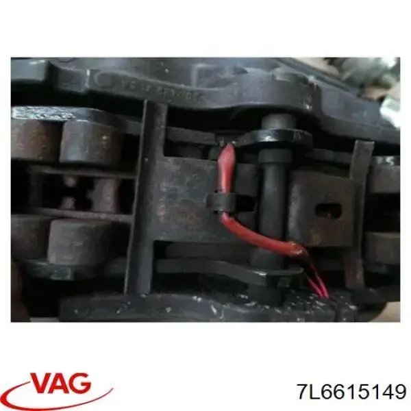 Pinza de freno, Eje delantero izquierda VAG 7L6615149