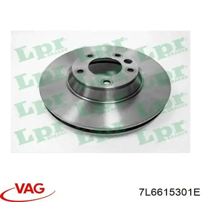 Comprar 7L6615301E VAG Freno de disco delantero