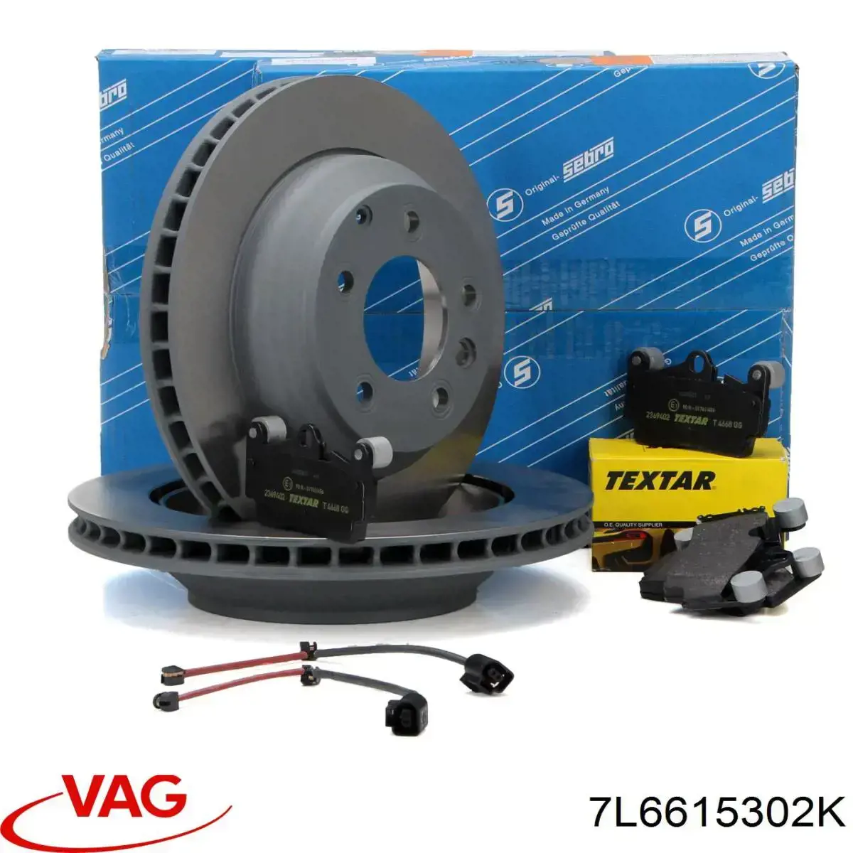Disco de freno 7L6615302K VAG