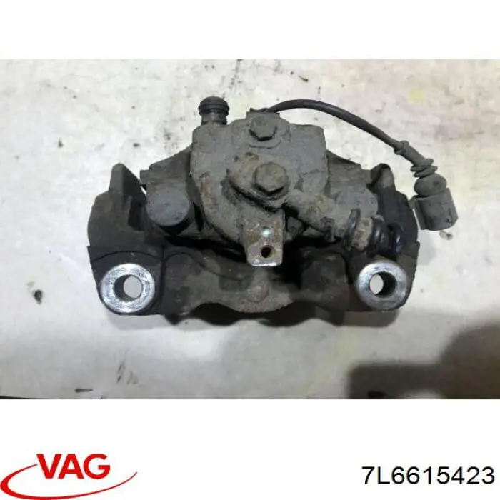 7L6615423 VAG pinza de freno trasera izquierda