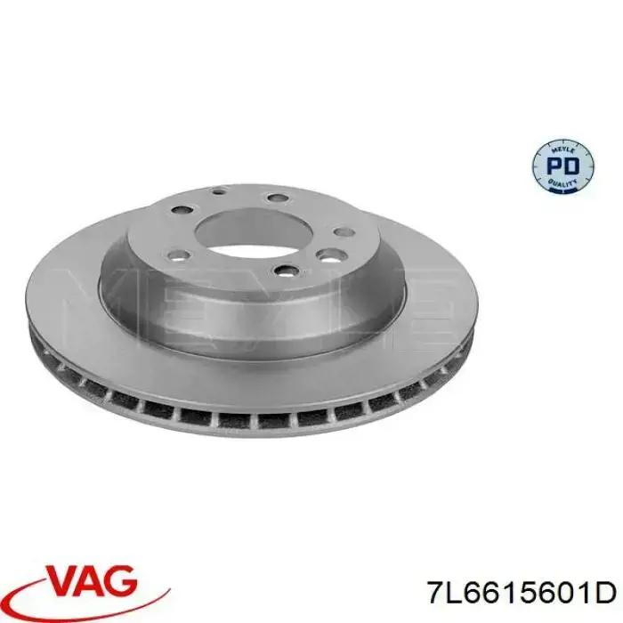 Disco de freno trasero VAG 7L6615601D precio, desde 59,66 EUR