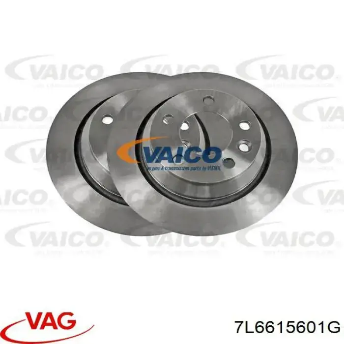 Comprar 7L6615601G VAG Disco de freno trasero