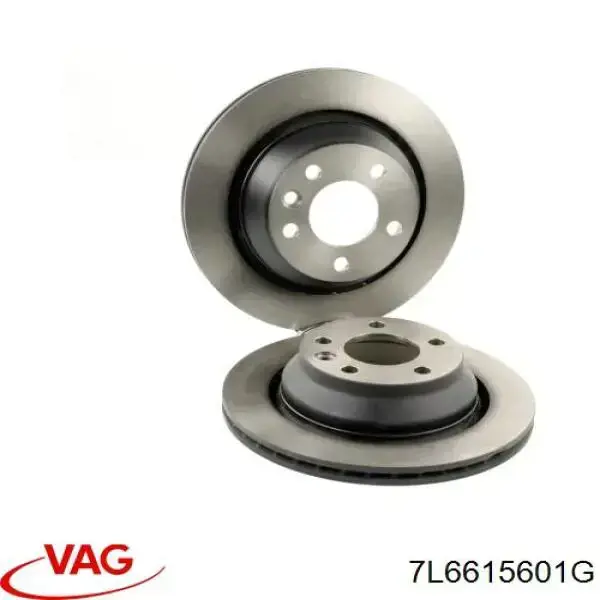 Disco de freno trasero 7L6615601G VAG