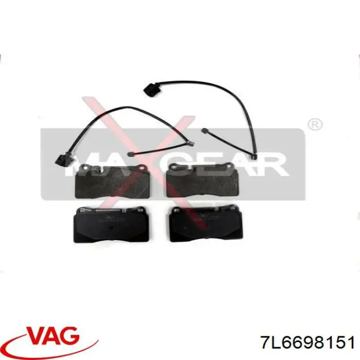 Comprar 7L6698151 VAG Pastillas delanteras de freno