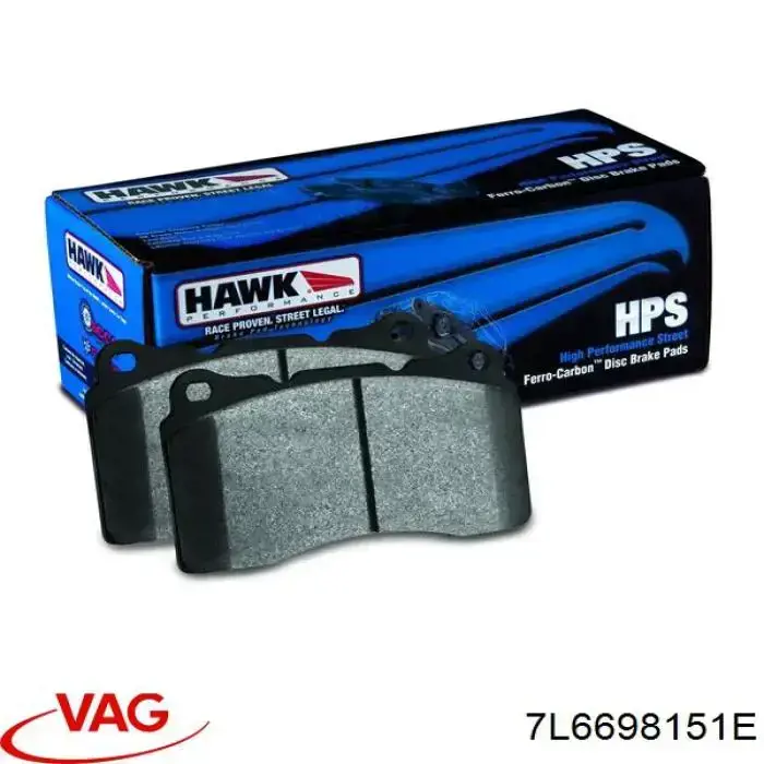 Pastillas de freno delanteras VAG 7L6698151E
