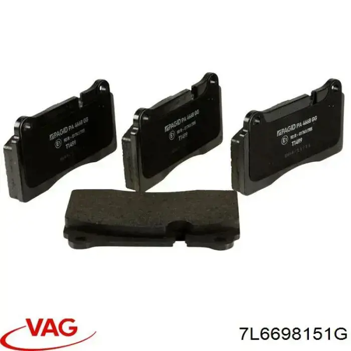 Pastillas de freno 7L6698151G VAG