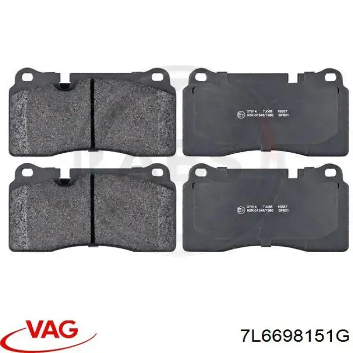 7L6698151G VAG Pastillas delanteras