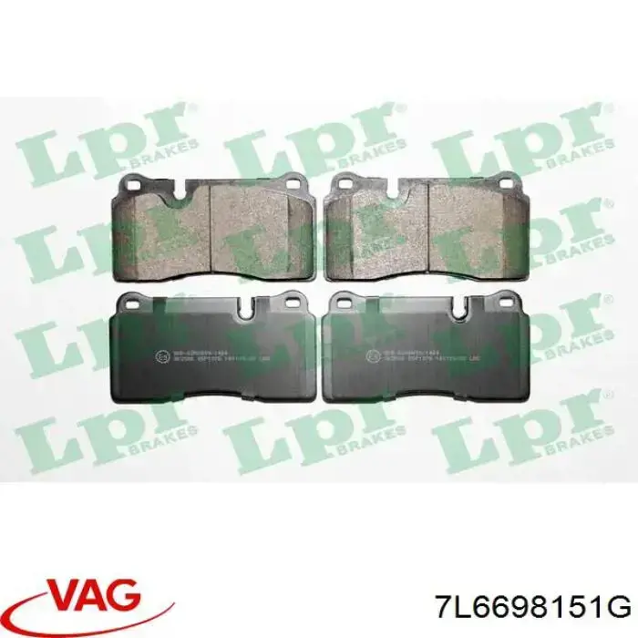 Pastillas freno delanteras VAG 7L6698151G precio, desde 49,73 EUR