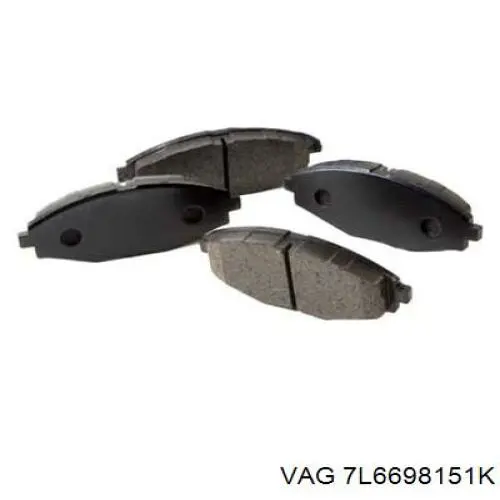 Comprar 7L6698151K VAG Pastillas delanteras de freno