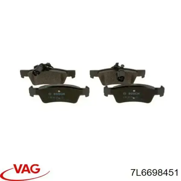 Pastillas traseras VAG 7L6698451