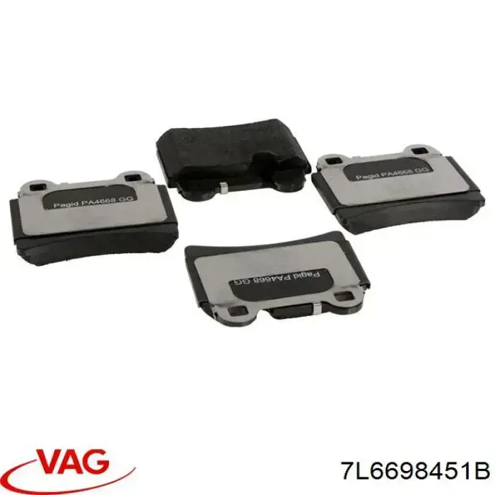 Comprar 7L6698451B VAG Pastillas de freno traseras