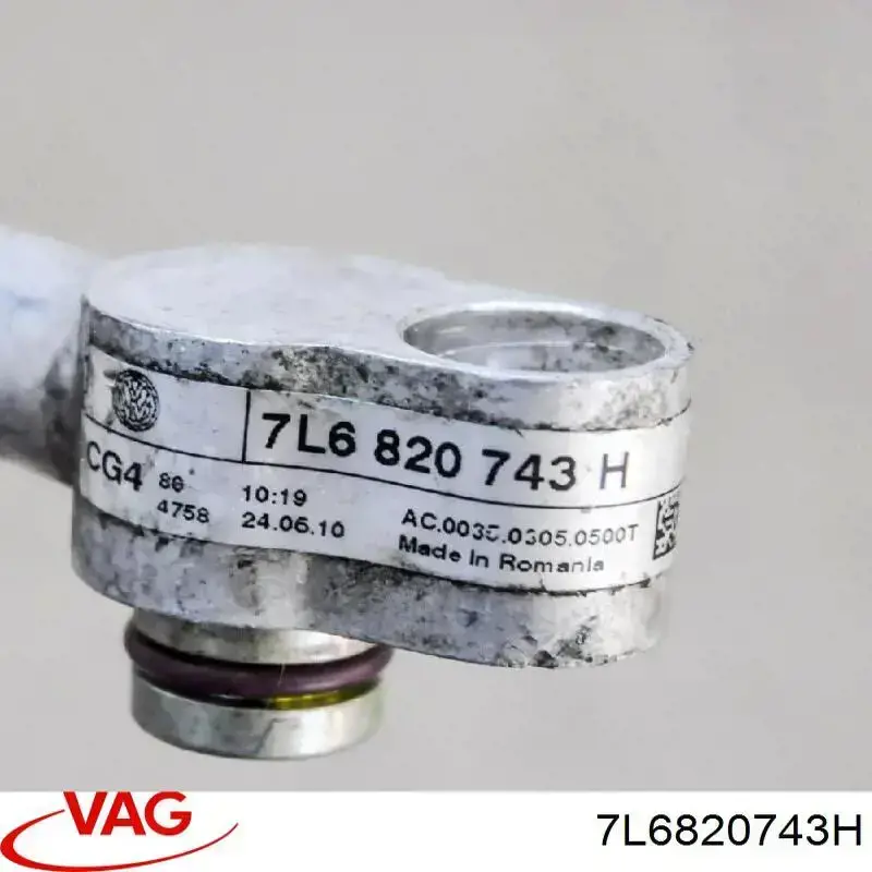 7L6820743H VAG Manguera de aire acondicionado de evaporador al compresor