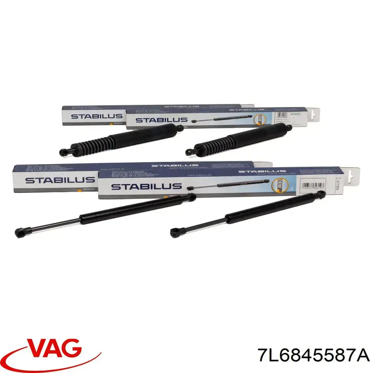 Comprar 7L6845587A VAG Amortiguador de vidrio de portón trasero (puerta trasera 3/5)