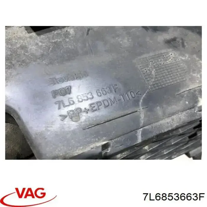 Comprar 7L6853663F VAG Rejilla del parachoques delantera izquierda