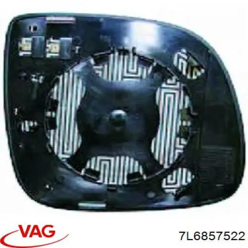 Cristal de espejo retrovisor derecho VAG 7L6857522 precio, desde 15,70 EUR
