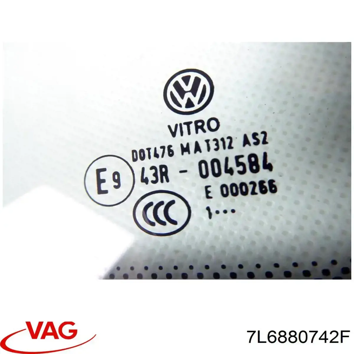 7L6880742F VAG Airbag de cortina lateral derecha