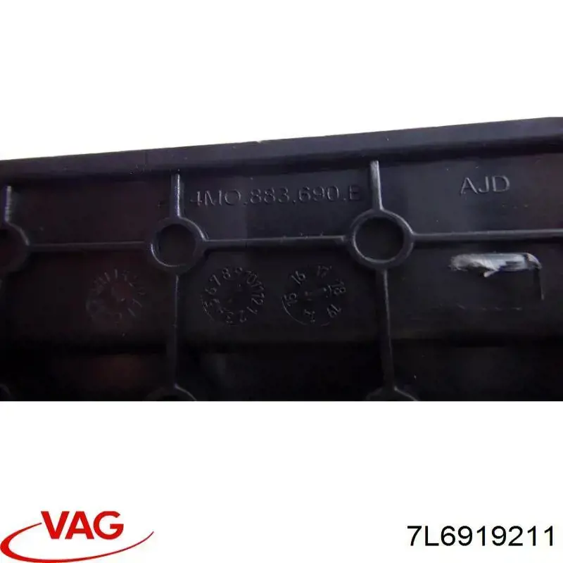 Botón de desactivación del airbag 7L6919211 VAG