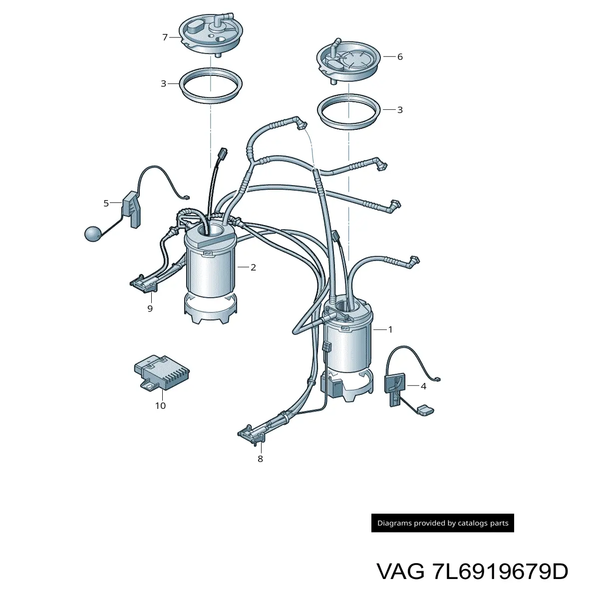 Filtro combustible VAG 7L6919679D precio, desde 205,67 EUR