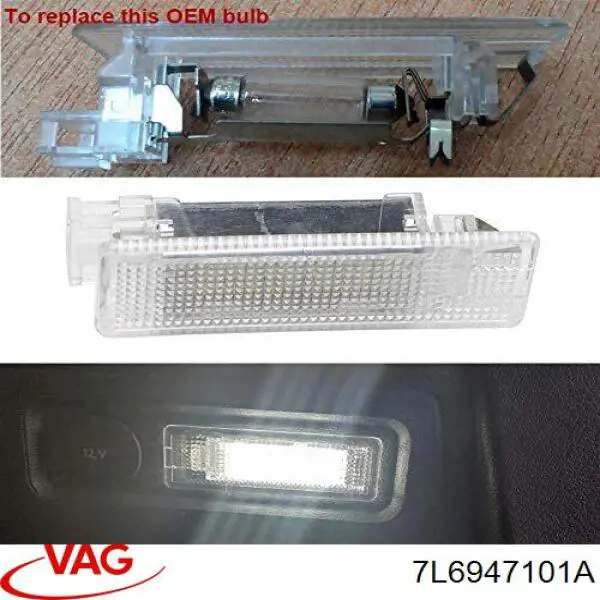 Luz de cortesía del maletero VAG 7L6947101A precio, desde 22,70 EUR