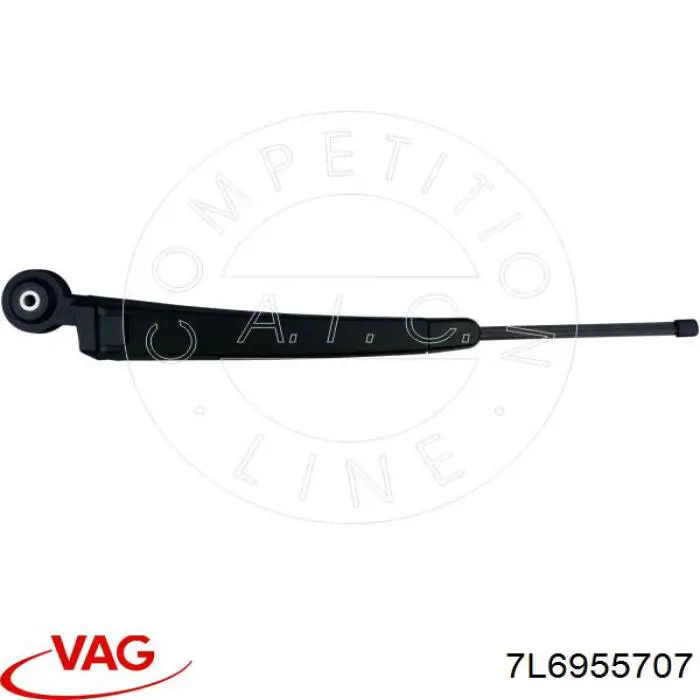 Brazo del limpiaparabrisas, lavado de parabrisas, luna trasera Volkswagen Touareg 1 (7LA)