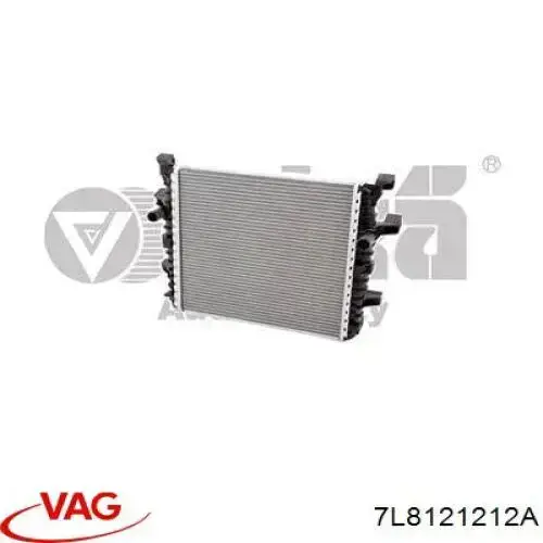 7L8121212A VAG radiador, refrigeración del motor adicional