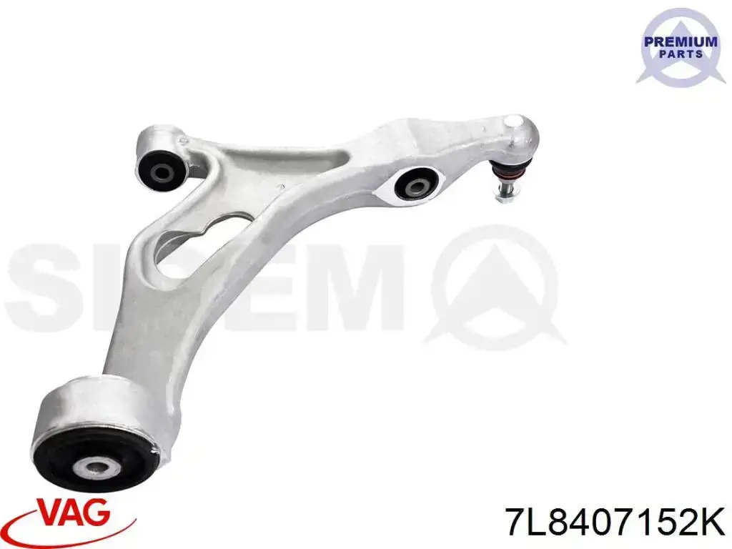 Brazo inferior derecho de la suspensión delantera VAG 7L8407152K precio, desde 159,72 EUR