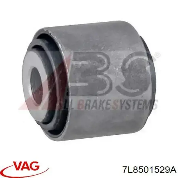 Barra transversal de la suspensión trasera 7L8501529A VAG