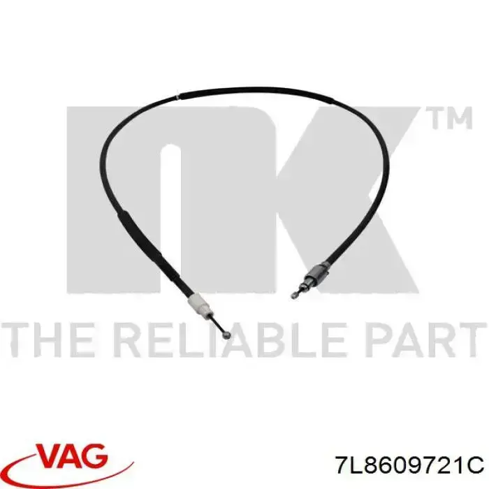 Comprar 7L8609721C VAG Cable de freno de mano trasero derecho/izquierdo