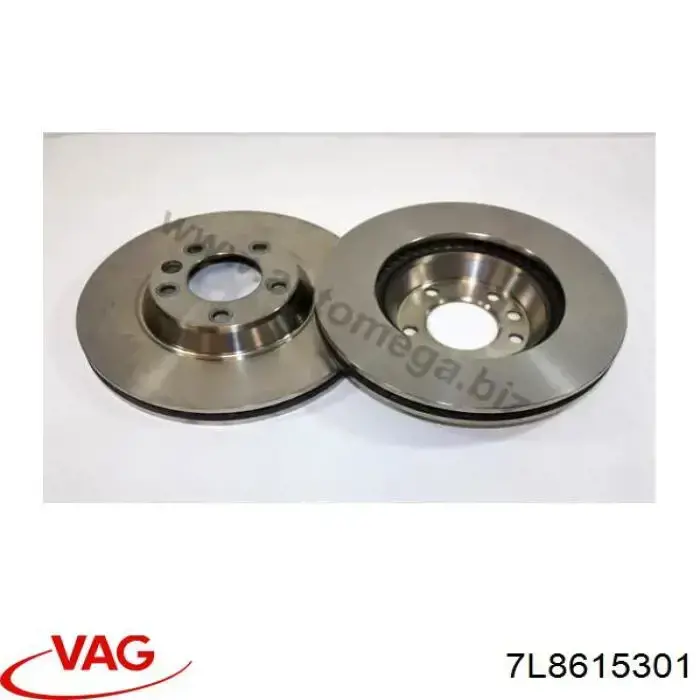 Disco de freno delantero VAG 7L8615301