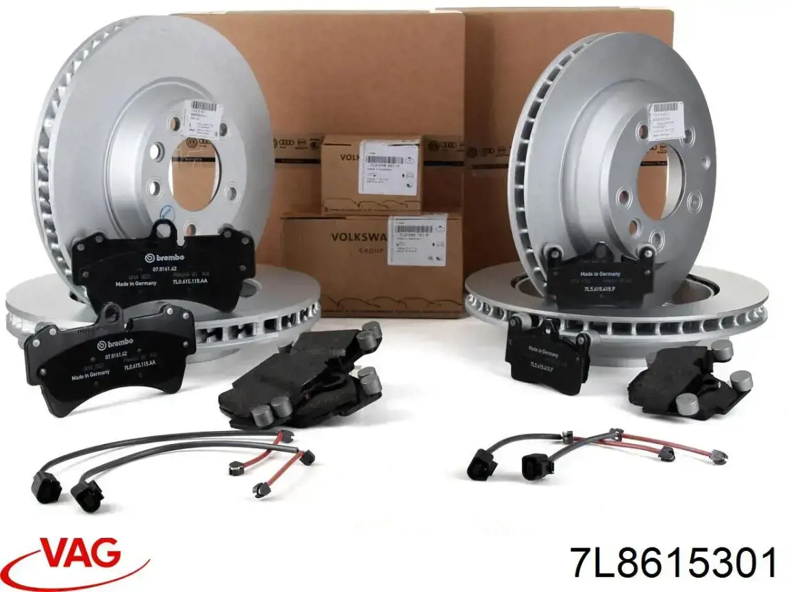 Comprar 7L8615301 VAG Freno de disco delantero