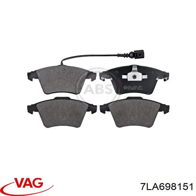 Comprar 7LA698151 VAG Pastillas delanteras de freno