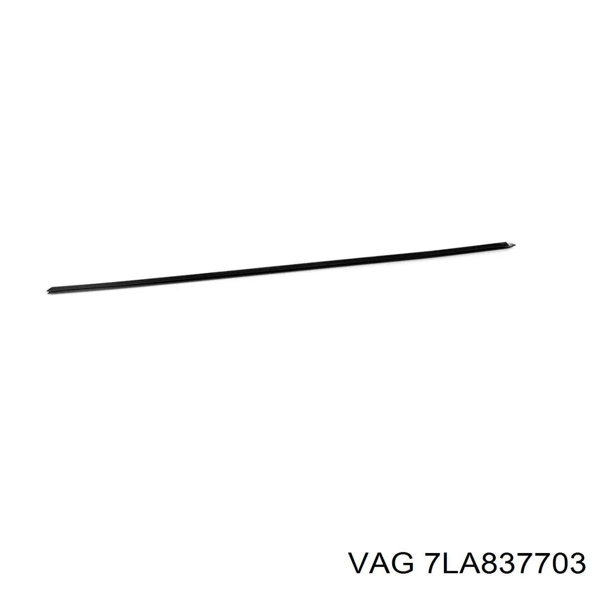 Comprar 7E0837703 VAG Moldura de cristal de la puerta delantera izquierda